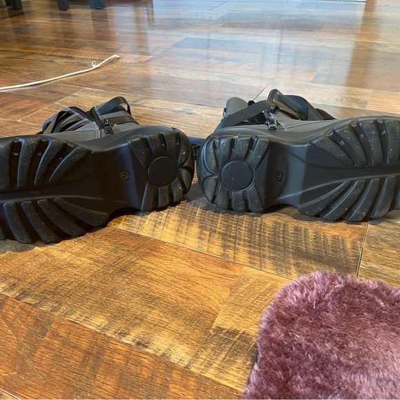 Dolls kill Holographic Lace-Up Women's Boots - Picture 5 of 8